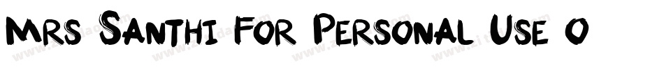 Mrs. Santhi For Personal Use Only字体转换
